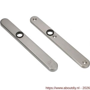 Ami VHB 257/32/2 veiligheidssmalschild SKG** Archi Design ovaal VHB 257/32/2 buiten en binnen blind Irox deurdikte 53-57 mm - A10901605 - afbeelding 1