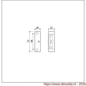 Ami instelbare sluitkast Zamac - A10901681 - afbeelding 2
