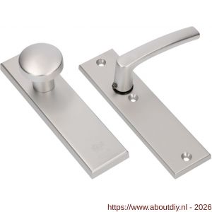 Ami VHB 193/50-169/50 veiligheidsvoordeur-knopkortschildgarnituur SKG*** VHB 193/50 knop 169/50 buiten en binnen blind en deurkruk 332 F1 deurdikte 38-42 mm - A10901035 - afbeelding 1