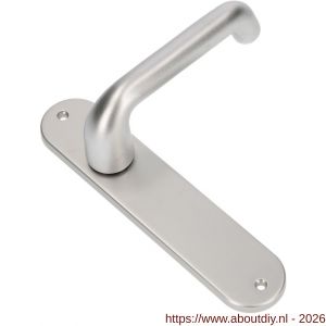 Ami LS 200/1/7-386 kruk-kruk garnituur deurkruk 386 Rota langschild 200/1/7 blind F1 - A10900121 - afbeelding 1