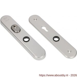 Ami VHB 250/15 KT senioren veiligheidslangschild SKG*** kerntrekbeveiliging ovaal omkeer VHB 250/50/15 buiten kerntrek KT 72 omkeer en binnen profielcilinder PC 72 omkeer 2 GTS F1 deurdikte 38-42 mm - A10901484 - afbeelding 1