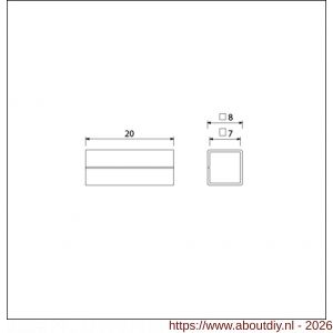 Ami deurbeslag verloopbus galvaniseerd 7/8 mm set 5 stuks - A10900229 - afbeelding 2