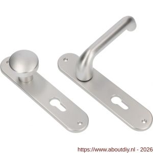 Ami LS 200/1/7-386 kruk-kruk garnituur knop 169/50 vast 200/1/7 profielcilinder PC 72 deurkruk 386 Rota F1 deurdikte 38-42 mm - A10900133 - afbeelding 1