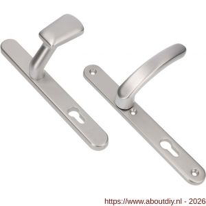 Ami VHB 257/32/2-166-378 veiligheids Rotaveer knop-kruk smalschildgarnituur SKG** ovaal VHB 257/32/2 profielcilinder PC 55 knop 166 rechts F1 en deurkruk 378 Rota 257/32/2 profielcilinder PC 55 deurdikte 53-57 mm - A10901575 - afbeelding 1