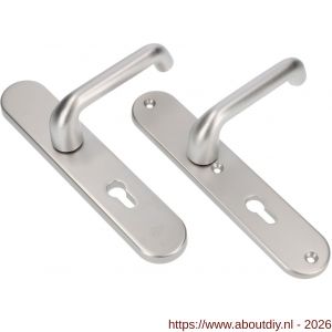 Ami VHB 250/50/1-386 veiligheids Rotaveer kruk-kruk langschildgarnituur SKG*** ovaal VHB 386 Rota 250/50/1 profielcilinder PC 92 F1 deurdikte 53-57 mm - A10901227 - afbeelding 1