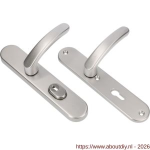 Ami VHB 250/15-378 KT veiligheids Rotaveer kruk-kruk langschildgarnituur SKG*** kerntrekbeveiliging ovaal VHB 378 Rota 250/50/15 kerntrek KT 55 en profielcilinder PC 55 F1 deurdikte 38-42 mm - A10901197 - afbeelding 1