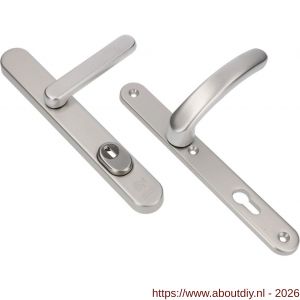 Ami VHB 257/37/2-373 KT veiligheids Rotaveer kruk-kruk smalschildgarnituur SKG*** kerntrekbeveiliging ovaal VHB en deurkruk 373 vastdraaibaar 257/37/2 kerntrek KT 72 F1 en deurkruk 378 Rota 257/32/2 profielcilinder PC 72 - A10901649 - afbeelding 1