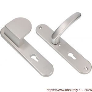 Ami VHB 250/50/1-90/83-378 veiligheids Rotaveer duwer-kruk langschildgarnituur SKG*** ovaal VHB 250/50/1 profielcilinder PC 92 deurduwer 90/83 rechts en deurkruk 378 Rota deurdikte 53/57 mm F1 - A10900963 - afbeelding 1