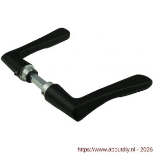 Ami 336 deurkruk aluminium deurdikte 38-42 mm zwart RAL 9005 structuur finish - A10900342 - afbeelding 1