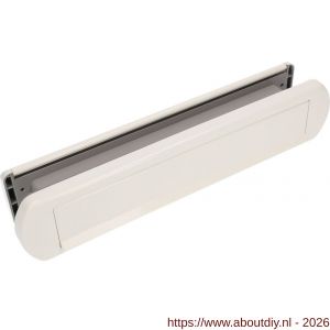 Ami EP 975 briefplaat-tochtklep met schacht aluminium wit RAL 9010 deurdikte 53-57 mm Climate Comfort - A10900032 - afbeelding 1