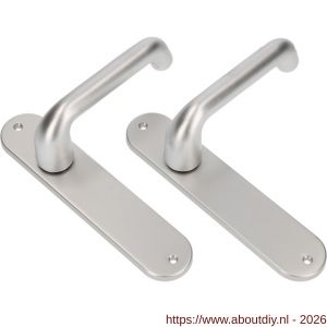 Ami LS 200/1/7-386 kruk-kruk garnituur deurkruk 386 Rota langschild 200/1/7 blind F1 deurdikte 38-42 mm - A10900126 - afbeelding 1