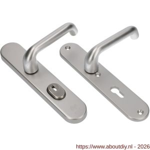 Ami VHB 250/15-386 KT veiligheids Rotaveer kruk-kruk langschildgarnituur SKG*** kerntrekbeveiliging ovaal VHB 386 Rota 250/50/15 kerntrek KT 72 en profielcilinder PC 72 F1 deurdikte 38-42 mm - A10901208 - afbeelding 1