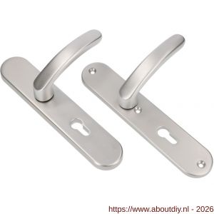 Ami VHB 250/50/1-378 veiligheids Rotaveer kruk-kruk langschildgarnituur SKG*** ovaal VHB 378 Rota 250/50/1 profielcilinder PC 55 F1 deurdikte 38-42 mm - A10901215 - afbeelding 1