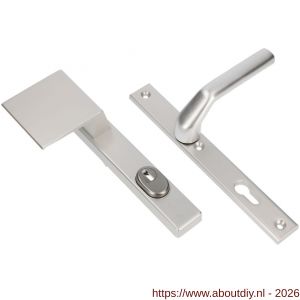 Ami VHB 251/37-90/80 KT veiligheids Rotaveer duwer-kruk smalschildgarnituur SKG*** kerntrekbeveiliging VHB 251/37 kerntrek KT 55 deurduwer 90/80 links F1 en deurkruk 379 Rota 251/32 profielcilinder PC 55 deurdikte 53-57 mm - A10901273 - afbeelding 1