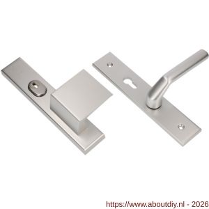 Ami VHB 251/15-90/80-379 KT senioren veiligheids Rotaveer duwer-kruk langschildgarnituur SKG*** kerntrekbeveiliging omkeer VHB 251/50/15 kerntrek KT 72 omkeer deurduwer 90/80 rechts en deurkruk 379 Rota F1 deurdikte 38-42 mm - A10901153 - afbeelding 1