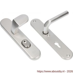 Ami VHB 250/15-145 KT veiligheids knop-kruk langschildgarnituur SKG*** kerntrekbeveiliging ovaal VHB 250/50/15 kerntrek KT 55 knop 145 en deurkruk 369 profielcilinder PC 55 F1 deurdikte 38-42 mm - A10901247 - afbeelding 1