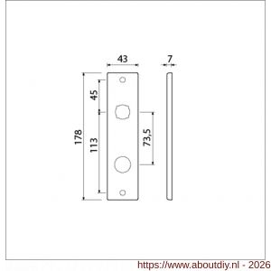 Ami 178/43 kortschild aluminium RC 22,5-73.5 F1 - A10900542 - afbeelding 2