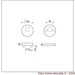 Ami VHB rond rozet veiligheidsrozet SKG*** VHB rozet rond RC 22,5 F1 deurdikte 38-42 mm - A10901540 - afbeelding 2