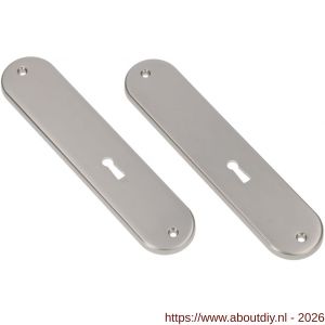 Ami 200/1/7 langschild aluminium zonder krukgat sleutelgat SLG 56 F1 - A10900620 - afbeelding 1