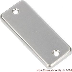 Ami 4 RH afdekrozet aluminium rechthoek blind F1 - A10900443 - afbeelding 1