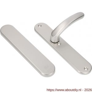 Ami VHB 250/50/1-378 veiligheids Rotaveer kruk-kruk langschildgarnituur SKG*** ovaal VHB 250/50/1 geheel blind 250/50/1 blind deurkruk 378 Rota F1 deurdikte 53-57 mm - A10901221 - afbeelding 1