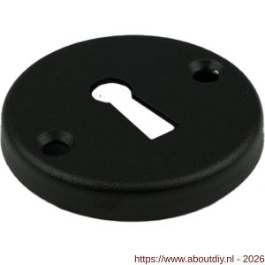 Ami 3 RH rond sleutelrozet aluminium rondhoek rond sleutelgat SLG zwart - A10900481 - afbeelding 1