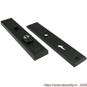 Ami VHB 251/15 KT veiligheidslangschild SKG*** kerntrekbeveiliging VHB 251/50/15 buiten kerntrek KT 72 en binnen profielcilinder PC 72 zwart deurdikte 38-42 mm - A10901518 - afbeelding 1