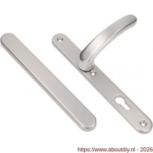 Ami VHB 257/32/2-378 veiligheids Rotaveer kruk-kruk smalschildgarnituur SKG** ovaal VHB 257/32/2 geheel blind F1 deurkruk 378 Rota 257/32/2 profielcilinder PC 92 deurdikte 53-57 mm - A10901601 - afbeelding 1