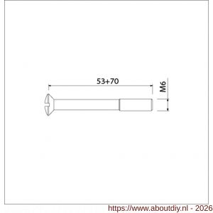 Ami veiligheidsbeslag set schroeven VHB schilden zwart deurdikte 53-57 mm - A10901676 - afbeelding 2