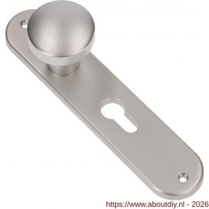 Ami 200/1/7 knoplangschild aluminium knop 169/50 vast langschild 200/1/7 profielcilinder PC 55 F1 - A10900746 - afbeelding 1