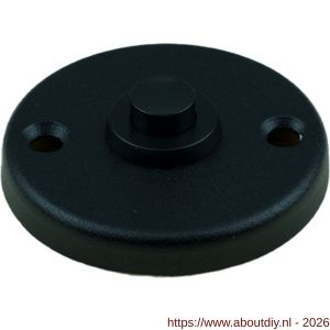 Ami 3 RH beldrukker aluminium rond rozet zwart - A10900011 - afbeelding 1