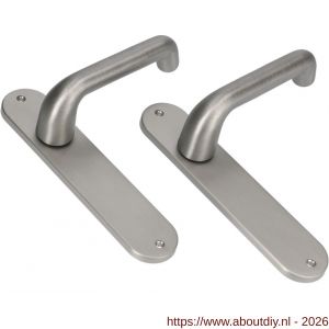 Ami 200/1/7-386 kruk-kruk garnituur deurkruk 386 Rota langschild 200/1/7 blind Irox Archi Design deurdikte 38-42 mm - A10900100 - afbeelding 1