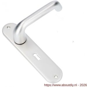 Ami LS 200/1/7-386 kruk-kruk garnituur deurkruk 386 Rota langschild 200/1/7 sleutelgat SLG 56 F1 - A10900122 - afbeelding 1