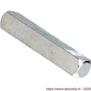 Ami toilet- en badkamersluiting WC stift vierkant 8x50 mm - A10900223 - afbeelding 1