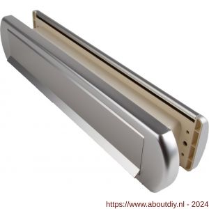 Ami EP 975/1 briefplaat-tochtklep met schacht aluminium Archi Design Irox deurdikte 58-62 mm Climate Comfort - A10900041 - afbeelding 1