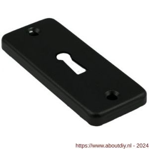 Ami 4 RH sleutelrozet aluminium rechthoek SLG zwart - A10900485 - afbeelding 1