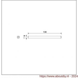 Ami deurkruk Quickstift 8x130 mm - A10900255 - afbeelding 1