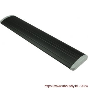 Ami EP 990 tochtklep aluminium zwart RAL 9005 structuur finish met 4 schroeven SPS 3.5x13 mm - A10900090 - afbeelding 1