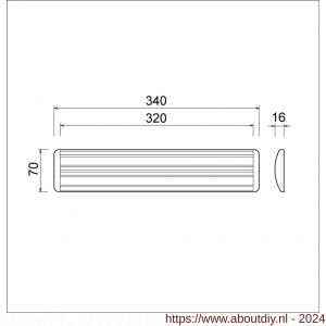 Ami EP 990 tochtklep aluminium Archi Design Irox - A10900091 - afbeelding 2