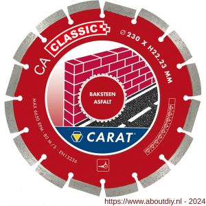 Carat diamant zaagblad CA Classic 125x22,23 mm baksteen en asfalt - A32600412 - afbeelding 1