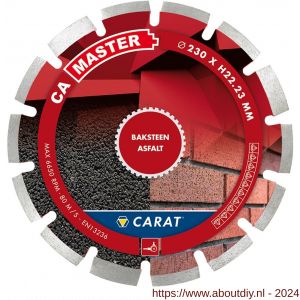 Carat diamant zaagblad CA Master 125x22,23 mm baksteen en asfalt - A32600421 - afbeelding 1