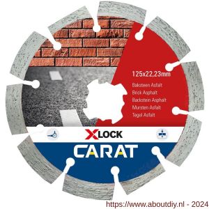 Carat diamant zaagblad CA X-Lock 125x22,23 mm baksteen - A32600737 - afbeelding 1