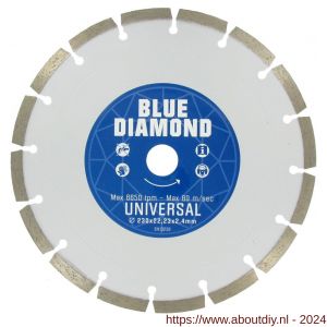 Carat diamant zaagblad CE Blue Diamond 125x22.23 mm universeel gebruik - A32600732 - afbeelding 1