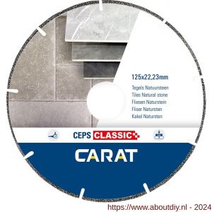 Carat Galvano diamant zaagblad CEPS Classic 115x22,23 mm natuursteen en kunststoffen - A32600481 - afbeelding 1