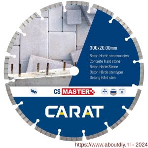 Carat diamant zaagblad CS Master 300x22,23 mm beton en harde materialen - A32600542 - afbeelding 1