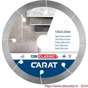 Carat diamant zaagblad CSM Classic 115x22,23 mm tegels en natuursteen - A32600508 - afbeelding 1