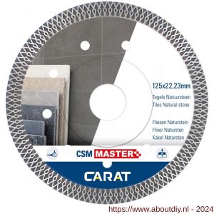 Carat diamant zaagblad CSM Master 115x22,23 mm tegels en natuursteen - A32600746 - afbeelding 1