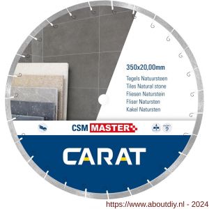 Carat diamant zaagblad CSM Master 350x20,00 mm tegels en natuursteen - A32600751 - afbeelding 1