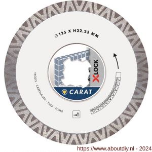 Carat diamant zaagblad X-Lock 125x22,23 mm tegels - A32600748 - afbeelding 2