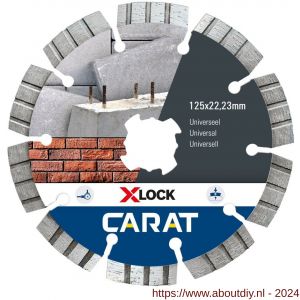 Carat diamant zaagblad X-Lock 125x22,23 mm universeel - A32600749 - afbeelding 1